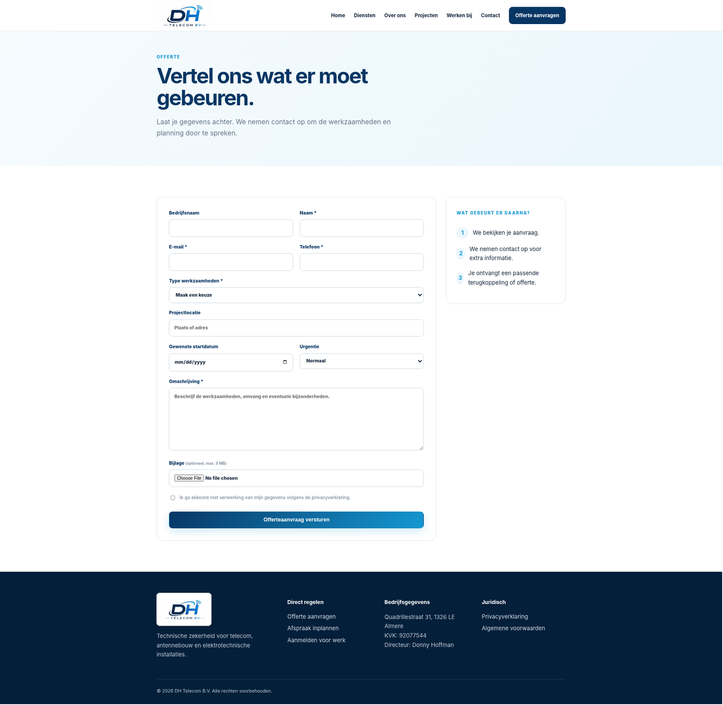 DH Telecom B.V.  Telecom & Engineering Platform